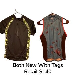 Canari Asola Tank Cycling Jerseys NWT SET OF 2!!